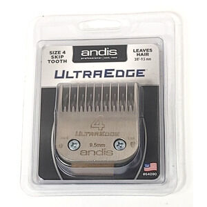 Andis 64090 Carbon-Infused Steel UltraEdge Dog Clipper Blade, Size-4 Skip-Tooth